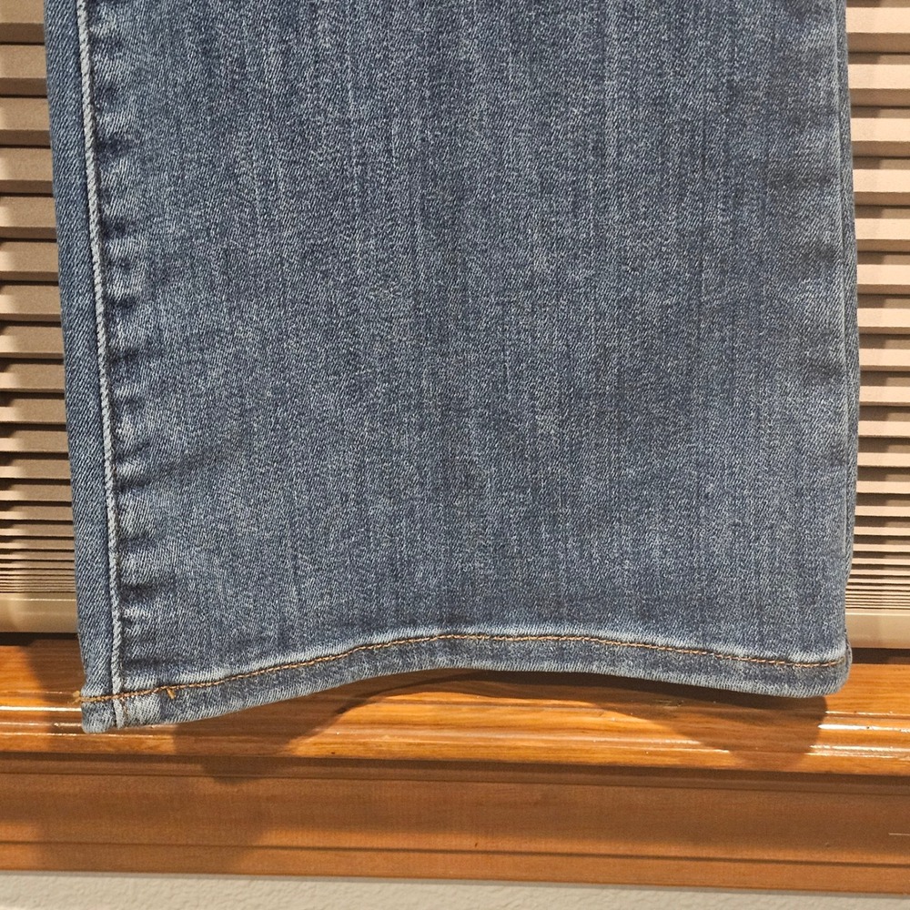 FRAME Le Crop Mini Boot Jeans Disarm‎ Blue High Rise Cropped Flare Size 31 - Picture 3 of 9